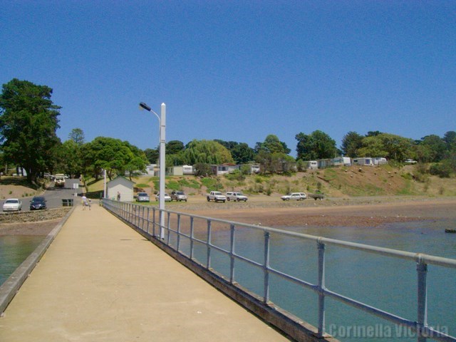 Corinella Jetty Pier and Caravan Park On The Hill Top Views